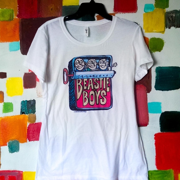 NEW! Woman's White Beastie Boys 1998 Style T-Shirt - Picture 2 of 5